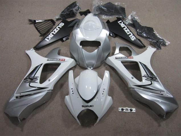 Loja Carenagem Moto Suzuki GSXR 1000 K7 07-08 - Branco Prata Loja Carenagem Moto Suzuki GSXR 1000 K7 07-08 - Branco Prata