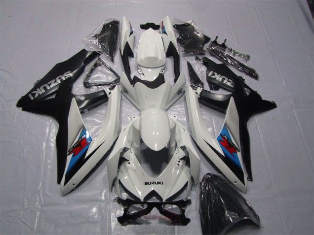 Loja Carenagem Moto Suzuki GSXR 1000 K7 07-08 - Branco Preto Loja Carenagem Moto Suzuki GSXR 1000 K7 07-08 - Branco Preto