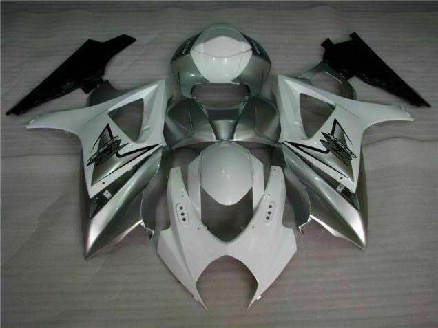 Loja Carenagem Moto Suzuki GSXR 1000 K7 07-08 - Prata Branco Loja Carenagem Moto Suzuki GSXR 1000 K7 07-08 - Prata Branco