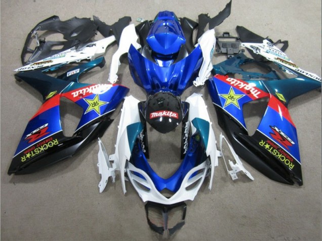 Loja Carenagem Moto Suzuki GSXR 1000 K9 09-16 - Azul Branco Rockstar Loja Carenagem Moto Suzuki GSXR 1000 K9 09-16 - Azul Branco Rockstar