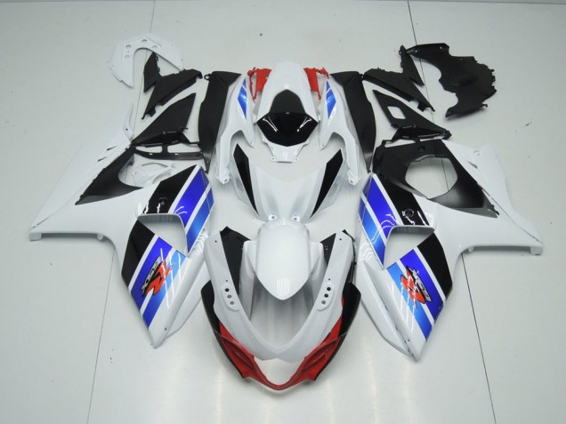 Loja Carenagem Moto Suzuki GSXR 1000 K9 09-16 - Branco Azul Preto Loja Carenagem Moto Suzuki GSXR 1000 K9 09-16 - Branco Azul Preto