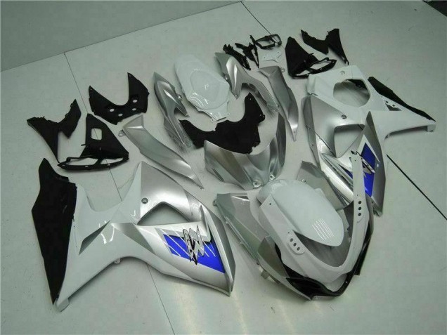 Loja Carenagem Moto Suzuki GSXR 1000 K9 09-16 - Prata Branco Loja Carenagem Moto Suzuki GSXR 1000 K9 09-16 - Prata Branco
