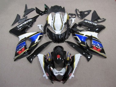 Loja Carenagem Moto Suzuki GSXR 1000 K9 09-16 - Preto Azul Branco Dark Dog