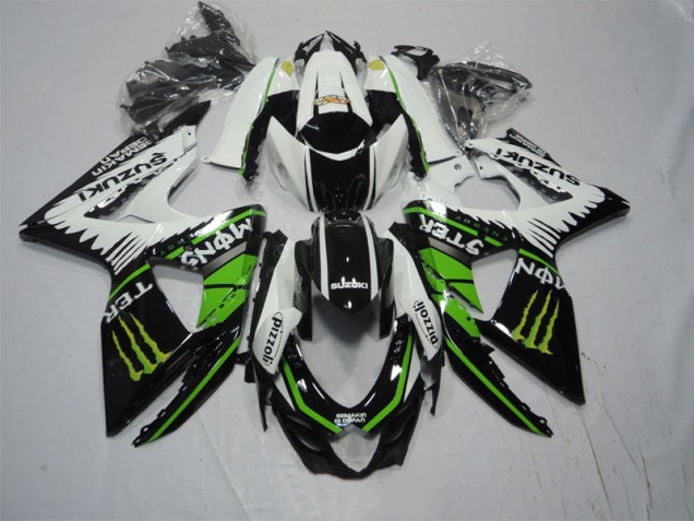 Loja Carenagem Moto Suzuki GSXR 1000 K9 09-16 - Preto Branco Verde Monster Pizzoli Loja Carenagem Moto Suzuki GSXR 1000 K9 09-16 - Preto Branco Verde Monster Pizzoli