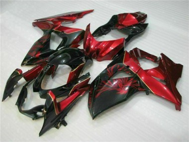 Loja Carenagem Moto Suzuki GSXR 1000 K9 09-16 - Vermelho Chama Preto
