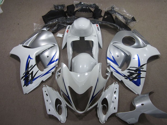 Loja Carenagem Moto Suzuki GSXR 1300 Hayabusa 08-19 - Branco Prata Azul