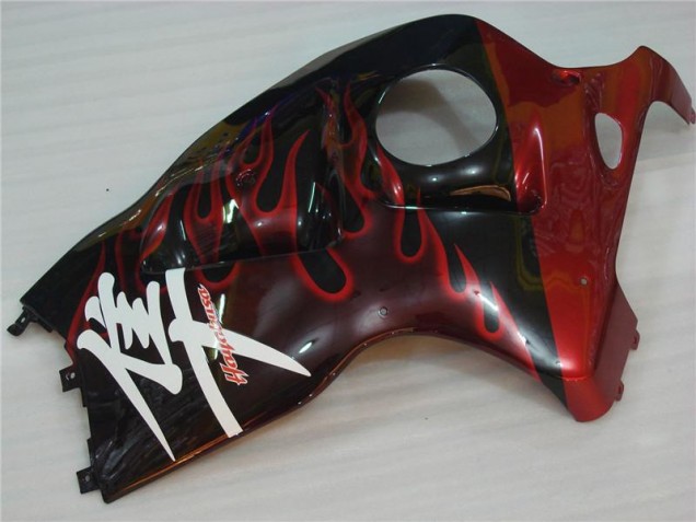 Loja Carenagem Moto Suzuki GSXR 1300 Hayabusa 08-19 - Preto Vermelho Chama Loja Carenagem Moto Suzuki GSXR 1300 Hayabusa 08-19 - Preto Vermelho Chama
