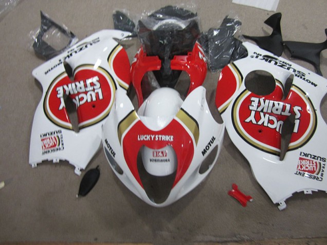 Loja Carenagem Moto Suzuki GSXR 1300 Hayabusa 96-07 - Branco Lucky Strike Motul Loja Carenagem Moto Suzuki GSXR 1300 Hayabusa 96-07 - Branco Lucky Strike Motul