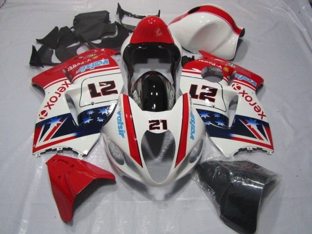 Loja Carenagem Moto Suzuki GSXR 1300 Hayabusa 96-07 - Branco Vermelho Xerox 21 Loja Carenagem Moto Suzuki GSXR 1300 Hayabusa 96-07 - Branco Vermelho Xerox 21