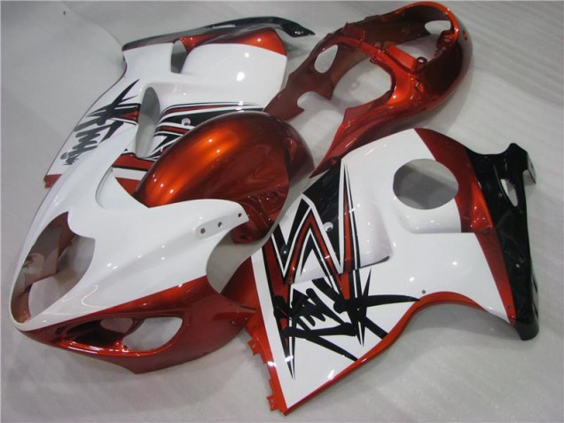 Loja Carenagem Moto Suzuki GSXR 1300 Hayabusa 96-07 - Laranja Branco Preto Loja Carenagem Moto Suzuki GSXR 1300 Hayabusa 96-07 - Laranja Branco Preto