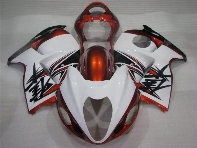 Loja Carenagem Moto Suzuki GSXR 1300 Hayabusa 96-07 - Laranja Branco Preto Loja Carenagem Moto Suzuki GSXR 1300 Hayabusa 96-07 - Laranja Branco Preto