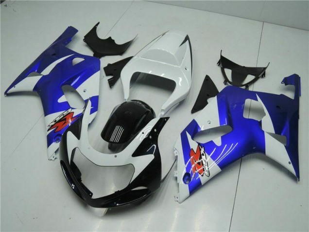 Loja Carenagem Moto Suzuki GSXR 600 / 750 K1 K2 K3 01-03 - Branco Azul Loja Carenagem Moto Suzuki GSXR 600 / 750 K1 K2 K3 01-03 - Branco Azul