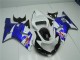 Loja Carenagem Moto Suzuki GSXR 600 / 750 K1 K2 K3 01-03 - Branco Azul Loja Carenagem Moto Suzuki GSXR 600 / 750 K1 K2 K3 01-03 - Branco Azul