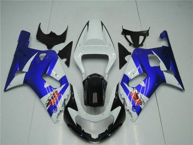 Loja Carenagem Moto Suzuki GSXR 600 / 750 K1 K2 K3 01-03 - Branco Azul Loja Carenagem Moto Suzuki GSXR 600 / 750 K1 K2 K3 01-03 - Branco Azul