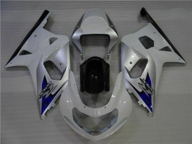 Loja Carenagem Moto Suzuki GSXR 600 / 750 K1 K2 K3 01-03 - Branco Prata