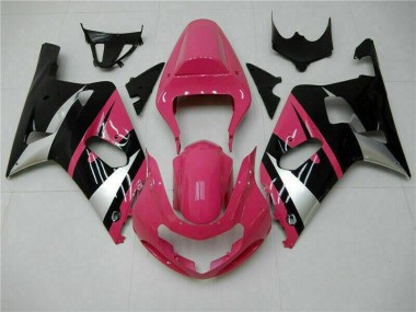 Loja Carenagem Moto Suzuki GSXR 600 / 750 K1 K2 K3 01-03 - Rosa Preto