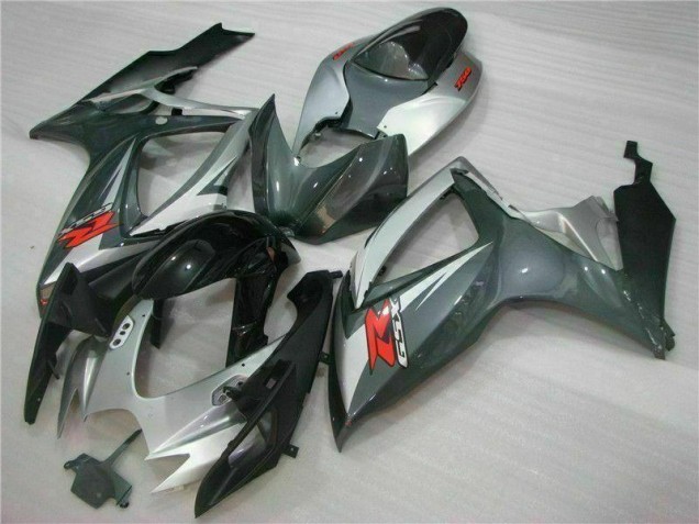 Loja Carenagem Moto Suzuki GSXR 600 / 750 K6 06-07 - Prata Preto Loja Carenagem Moto Suzuki GSXR 600 / 750 K6 06-07 - Prata Preto