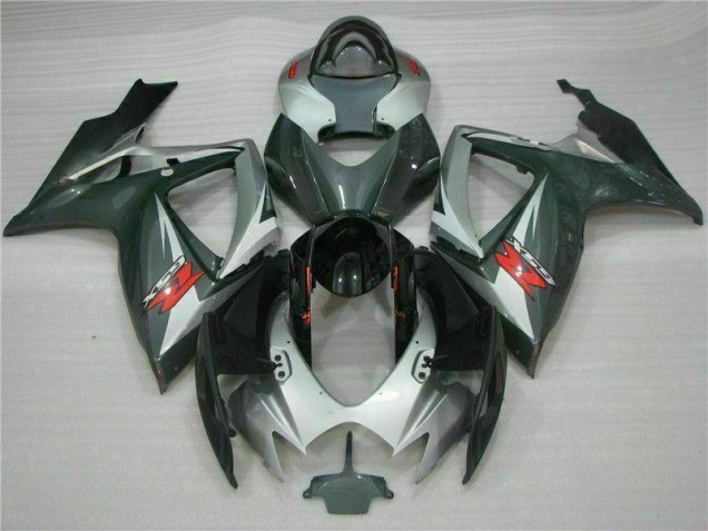 Loja Carenagem Moto Suzuki GSXR 600 / 750 K6 06-07 - Prata Preto Loja Carenagem Moto Suzuki GSXR 600 / 750 K6 06-07 - Prata Preto