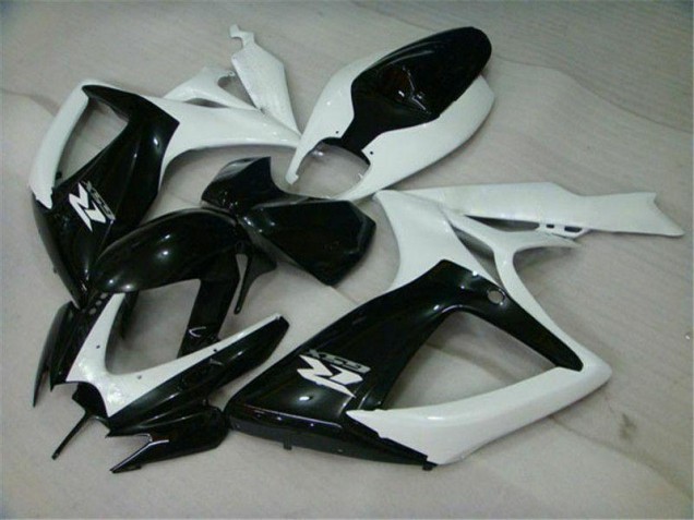 Loja Carenagem Moto Suzuki GSXR 600 / 750 K6 06-07 - Preto Branco Loja Carenagem Moto Suzuki GSXR 600 / 750 K6 06-07 - Preto Branco