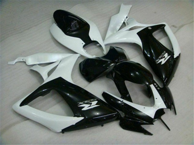 Loja Carenagem Moto Suzuki GSXR 600 / 750 K6 06-07 - Preto Branco Loja Carenagem Moto Suzuki GSXR 600 / 750 K6 06-07 - Preto Branco