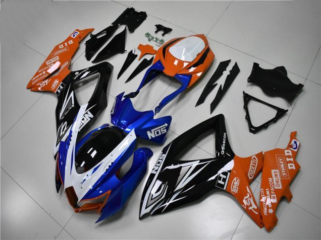 Loja Carenagem Moto Suzuki GSXR 600 / 750 K8 08-10 - Azul Laranja Loja Carenagem Moto Suzuki GSXR 600 / 750 K8 08-10 - Azul Laranja
