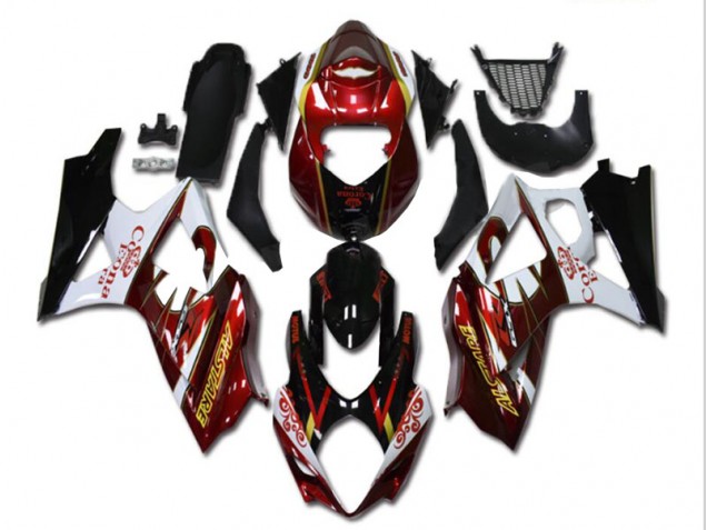 Loja Carenagem Moto Suzuki GSXR 600 / 750 K8 08-10 - Vermelho Branco Preto Loja Carenagem Moto Suzuki GSXR 600 / 750 K8 08-10 - Vermelho Branco Preto