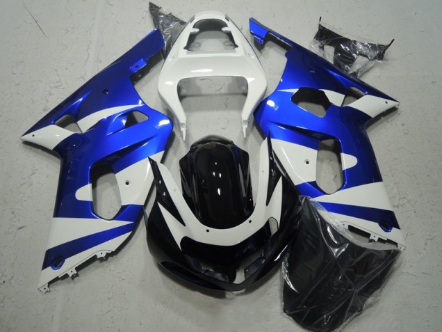 Loja Carenagem Moto Suzuki GSXR 600 K1 K2 K3 01-03 - Branco Azul Loja Carenagem Moto Suzuki GSXR 600 K1 K2 K3 01-03 - Branco Azul