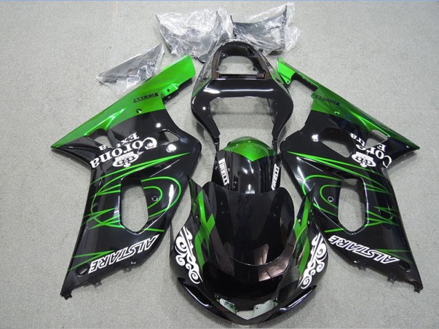 Loja Carenagem Moto Suzuki GSXR 600 K1 K2 K3 01-03 - Preto Verde Corona Extra Loja Carenagem Moto Suzuki GSXR 600 K1 K2 K3 01-03 - Preto Verde Corona Extra