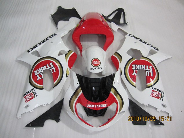 Loja Carenagem Moto Suzuki GSXR 600 K1 K2 K3 01-03 - Vermelho Branco Lucky Strike Loja Carenagem Moto Suzuki GSXR 600 K1 K2 K3 01-03 - Vermelho Branco Lucky Strike