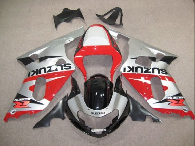 Loja Carenagem Moto Suzuki GSXR 600 K1 K2 K3 01-03 - Vermelho Prata