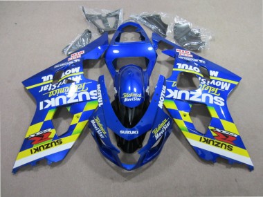 Loja Carenagem Moto Suzuki GSXR 600 K4 04-05 - Azul Telefumia Movistar