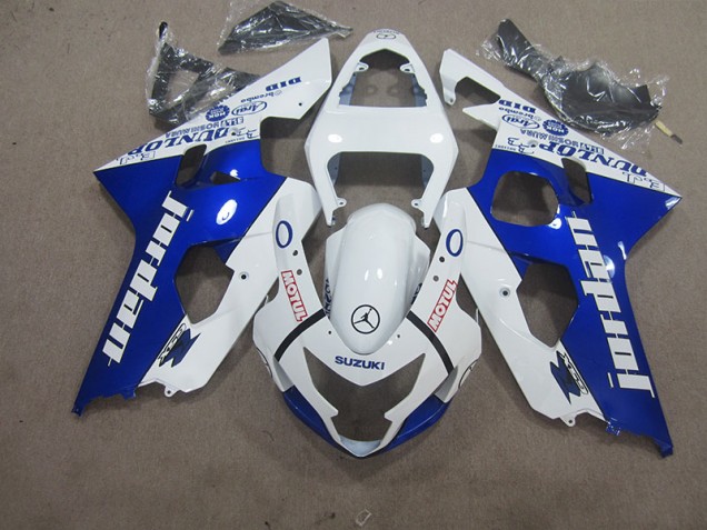 Loja Carenagem Moto Suzuki GSXR 600 K4 04-05 - Branco Azul Motul Loja Carenagem Moto Suzuki GSXR 600 K4 04-05 - Branco Azul Motul