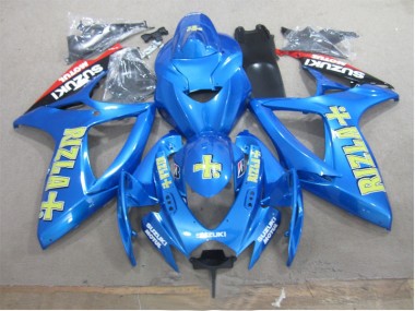 Loja Carenagem Moto Suzuki GSXR 600 K6 06-07 - Azul Amarelo Rizla
