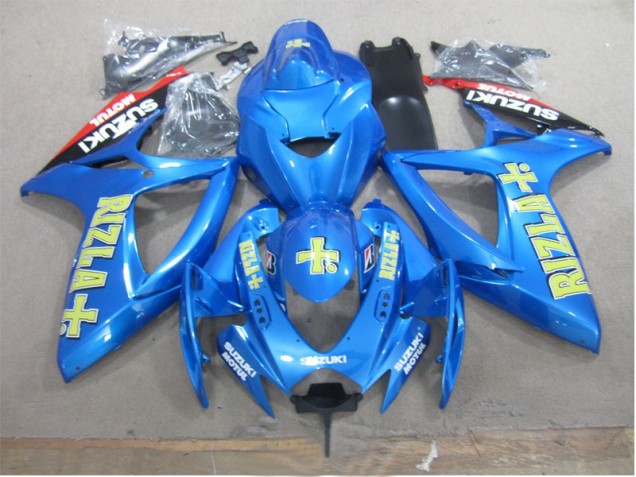 Loja Carenagem Moto Suzuki GSXR 600 K6 06-07 - Azul Amarelo Rizla Loja Carenagem Moto Suzuki GSXR 600 K6 06-07 - Azul Amarelo Rizla