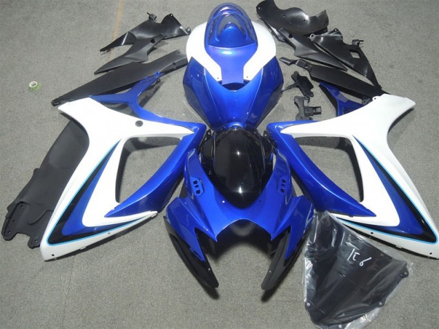 Loja Carenagem Moto Suzuki GSXR 600 K6 06-07 - Azul Branco Preto Loja Carenagem Moto Suzuki GSXR 600 K6 06-07 - Azul Branco Preto