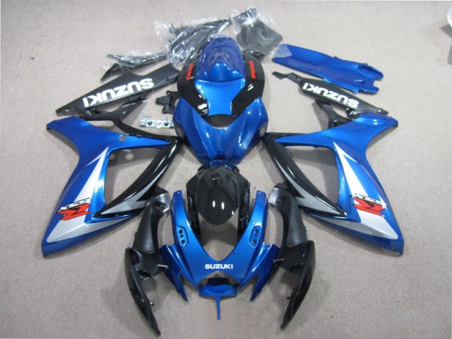 Loja Carenagem Moto Suzuki GSXR 600 K6 06-07 - Azul Preto Branco Loja Carenagem Moto Suzuki GSXR 600 K6 06-07 - Azul Preto Branco