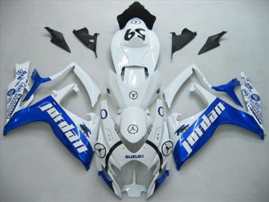 Loja Carenagem Moto Suzuki GSXR 600 K6 06-07 - Branco Azul Jordan