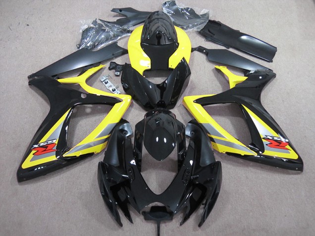 Loja Carenagem Moto Suzuki GSXR 600 K6 06-07 - Preto Amarelo Loja Carenagem Moto Suzuki GSXR 600 K6 06-07 - Preto Amarelo