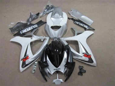 Loja Carenagem Moto Suzuki GSXR 600 K6 06-07 - Preto Branco