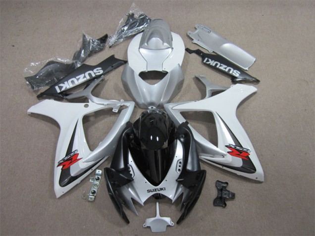 Loja Carenagem Moto Suzuki GSXR 600 K6 06-07 - Preto Branco Loja Carenagem Moto Suzuki GSXR 600 K6 06-07 - Preto Branco