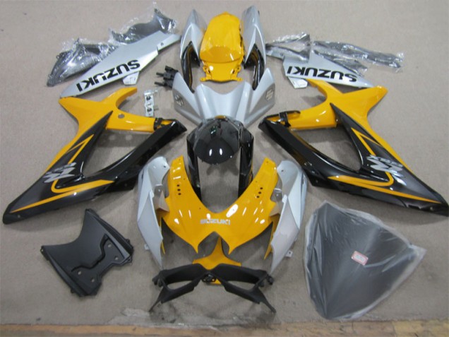 Loja Carenagem Moto Suzuki GSXR 600 K8 08-10 - Amarelo Branco Preto Loja Carenagem Moto Suzuki GSXR 600 K8 08-10 - Amarelo Branco Preto