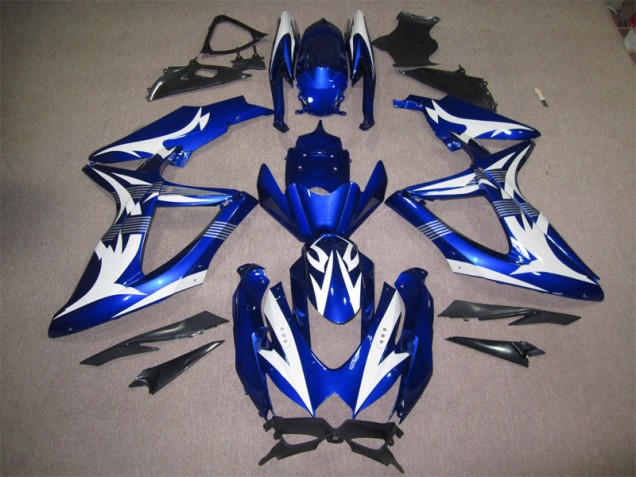Loja Carenagem Moto Suzuki GSXR 600 K8 08-10 - Azul Branco Loja Carenagem Moto Suzuki GSXR 600 K8 08-10 - Azul Branco
