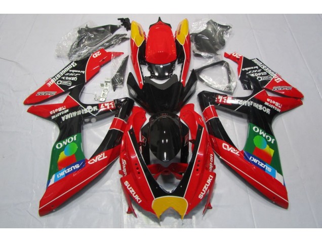 Loja Carenagem Moto Suzuki GSXR 600 K8 08-10 - Vermelho Preto Jomo Loja Carenagem Moto Suzuki GSXR 600 K8 08-10 - Vermelho Preto Jomo