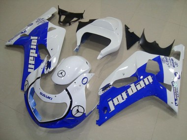Loja Carenagem Moto Suzuki GSXR 750 K1 K2 K3 01-03 - Azul Branco Jordan