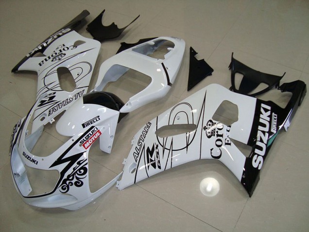 Loja Carenagem Moto Suzuki GSXR 750 K1 K2 K3 01-03 - Branco Alstare Motul Loja Carenagem Moto Suzuki GSXR 750 K1 K2 K3 01-03 - Branco Alstare Motul