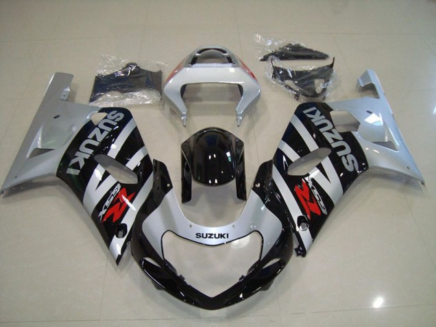 Loja Carenagem Moto Suzuki GSXR 750 K1 K2 K3 01-03 - Preto Prata Loja Carenagem Moto Suzuki GSXR 750 K1 K2 K3 01-03 - Preto Prata