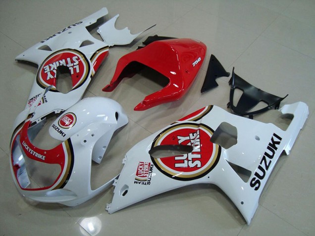Loja Carenagem Moto Suzuki GSXR 750 K1 K2 K3 01-03 - Vermelho Branco Lucky Strike Loja Carenagem Moto Suzuki GSXR 750 K1 K2 K3 01-03 - Vermelho Branco Lucky Strike