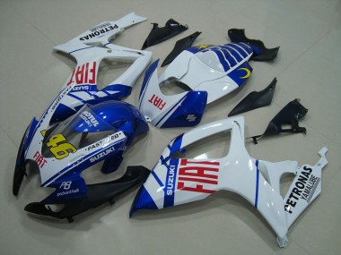 Loja Carenagem Moto Suzuki GSXR 750 K6 06-07 - Branco Azul Fiat 46