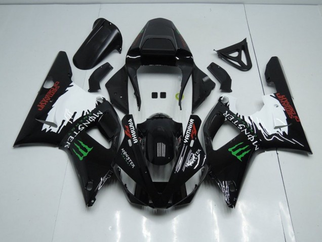 Loja Carenagem Moto Yamaha R1 00-01 - Preto Branco Monster Loja Carenagem Moto Yamaha R1 00-01 - Preto Branco Monster