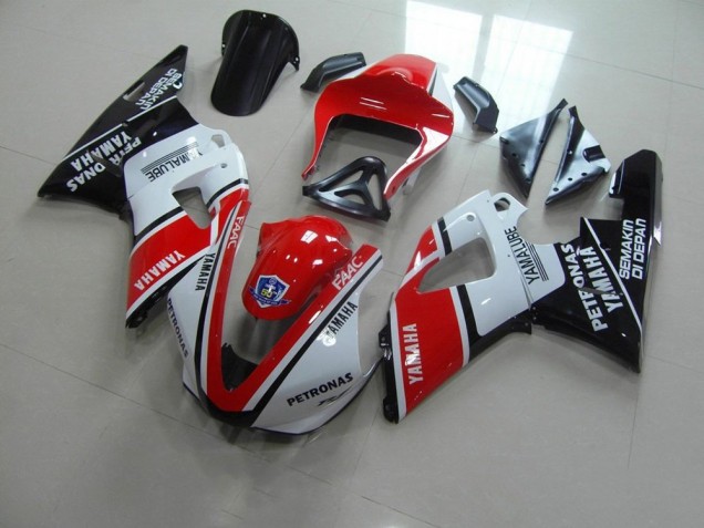 Loja Carenagem Moto Yamaha R1 00-01 - Vermelho Branco Yamalube Corrida Loja Carenagem Moto Yamaha R1 00-01 - Vermelho Branco Yamalube Corrida